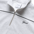 將圖片載入圖庫檢視器 GRAND COLLECTION Quarter Zip Sweatshirt Ash Grey