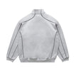 將圖片載入圖庫檢視器 GRAND COLLECTION Quarter Zip Sweatshirt Ash Grey