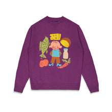 Load image into Gallery viewer, THE LOOSE COMPANY Food Knitted Sweat Purple
