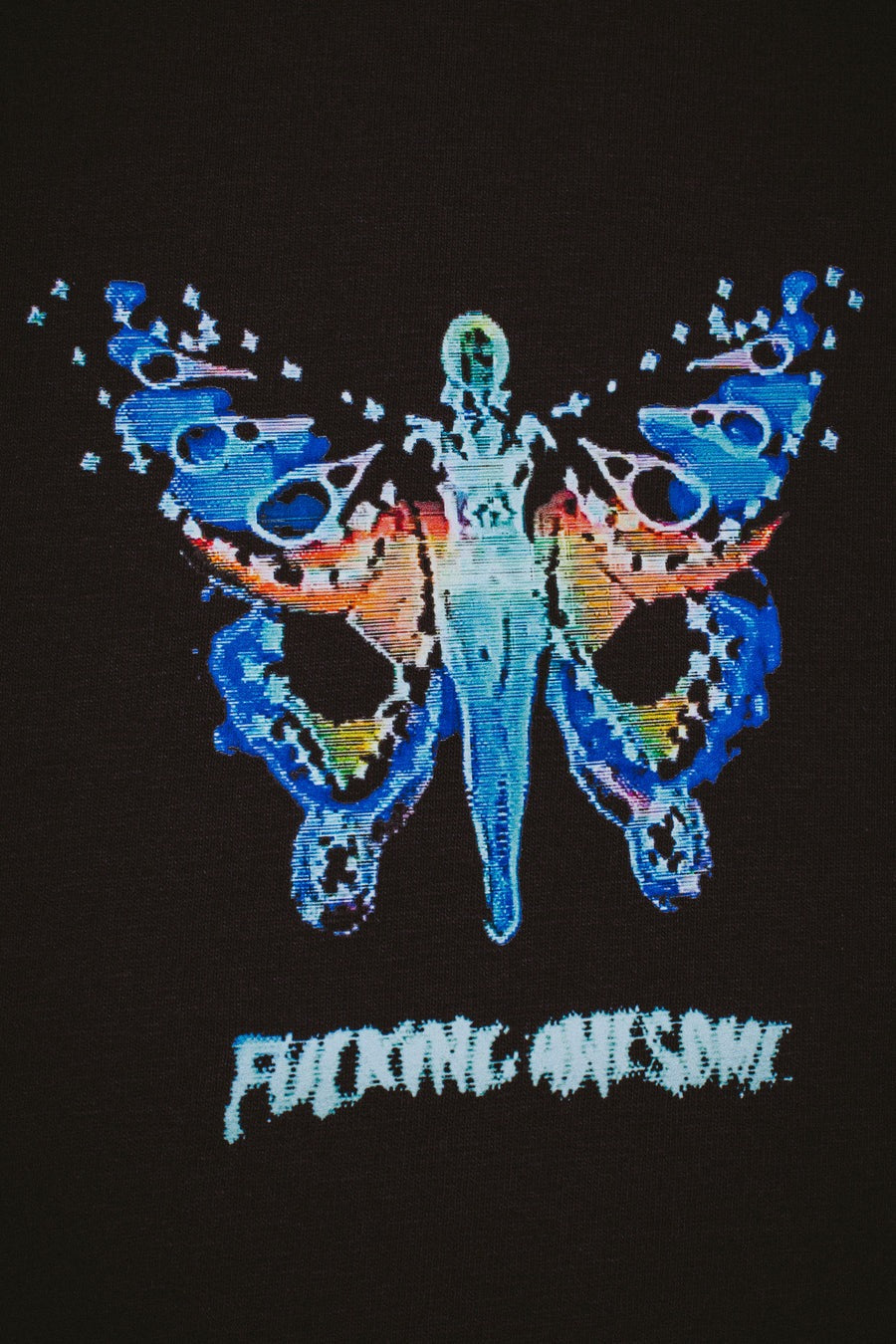 FUCKING AWESOME Butterfly Short Sleeve Tee Black