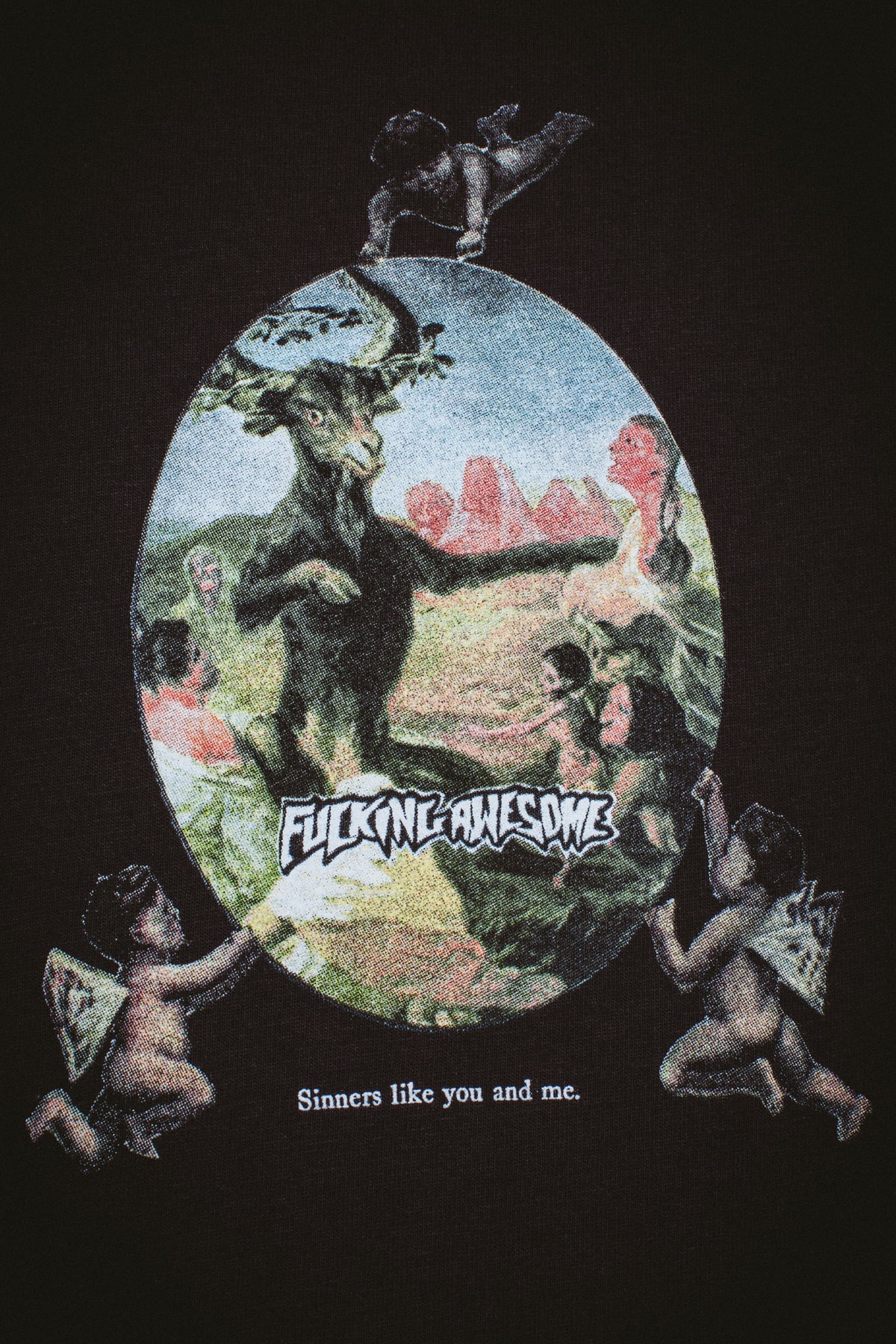 最高にかっこいいSinners Like You And Me 半袖Tシャツ ブラック