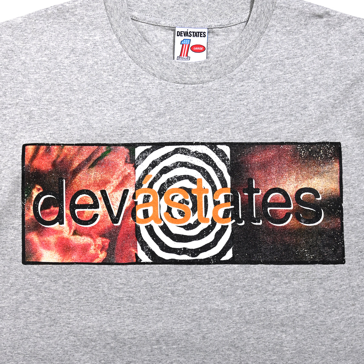 DEVA STATES Nutshell GFX Tee Heather Grey