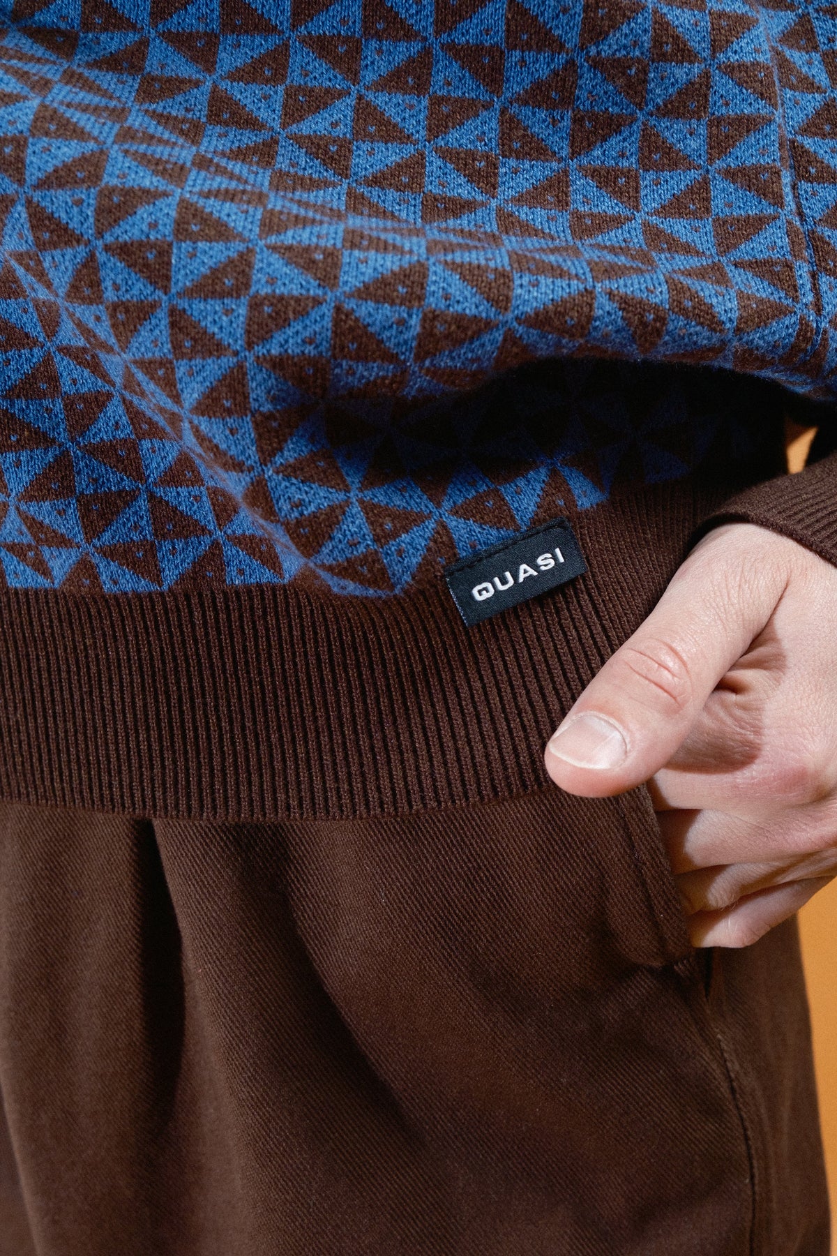 QUASI Trig Sweater Blue