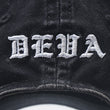 將圖片載入圖庫檢視器 DEVA STATES Cross Distressed Strapback Cap Washed Black
