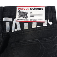 Carica l&#39;immagine nel visualizzatore di Gallery, DEVA STATES Grit Dirty Wash Denim Pants Washed Black
