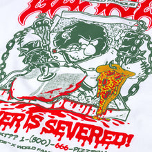 Load image into Gallery viewer, PLAYDUDE Pizza Massacre Tee White
