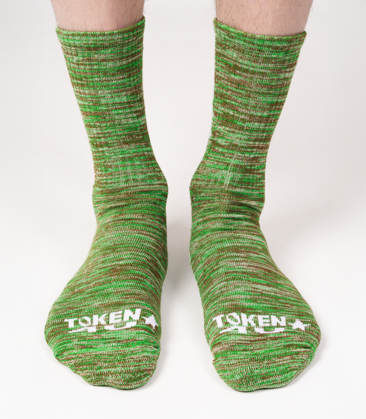 TOKEN 4U Angelic Socks Space Knit Green