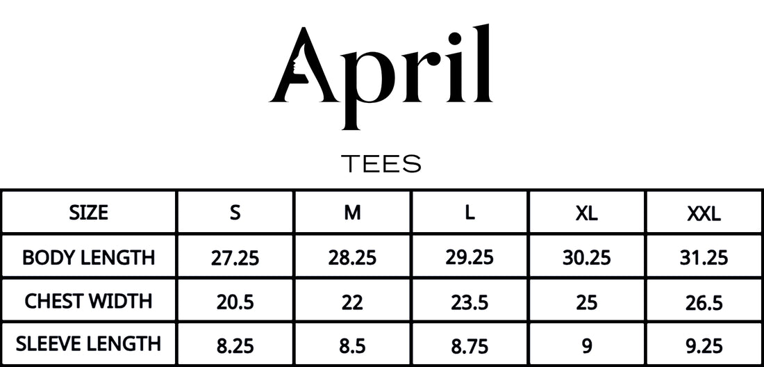 APRIL フルサークルTシャツ ブラック