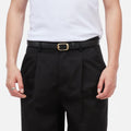 DIME Dress Leather Belt Black