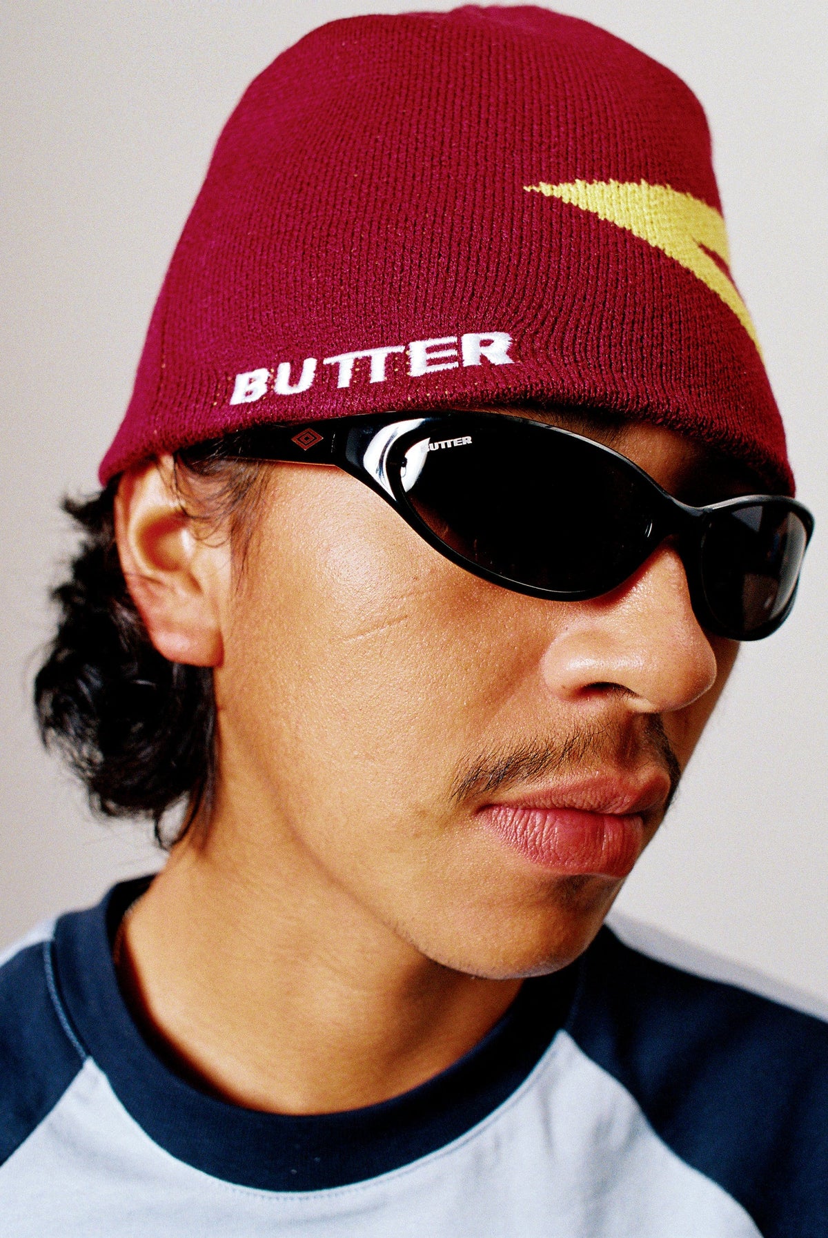 BUTTER GOODS x UMBRO Diamond Skully Beanie Black