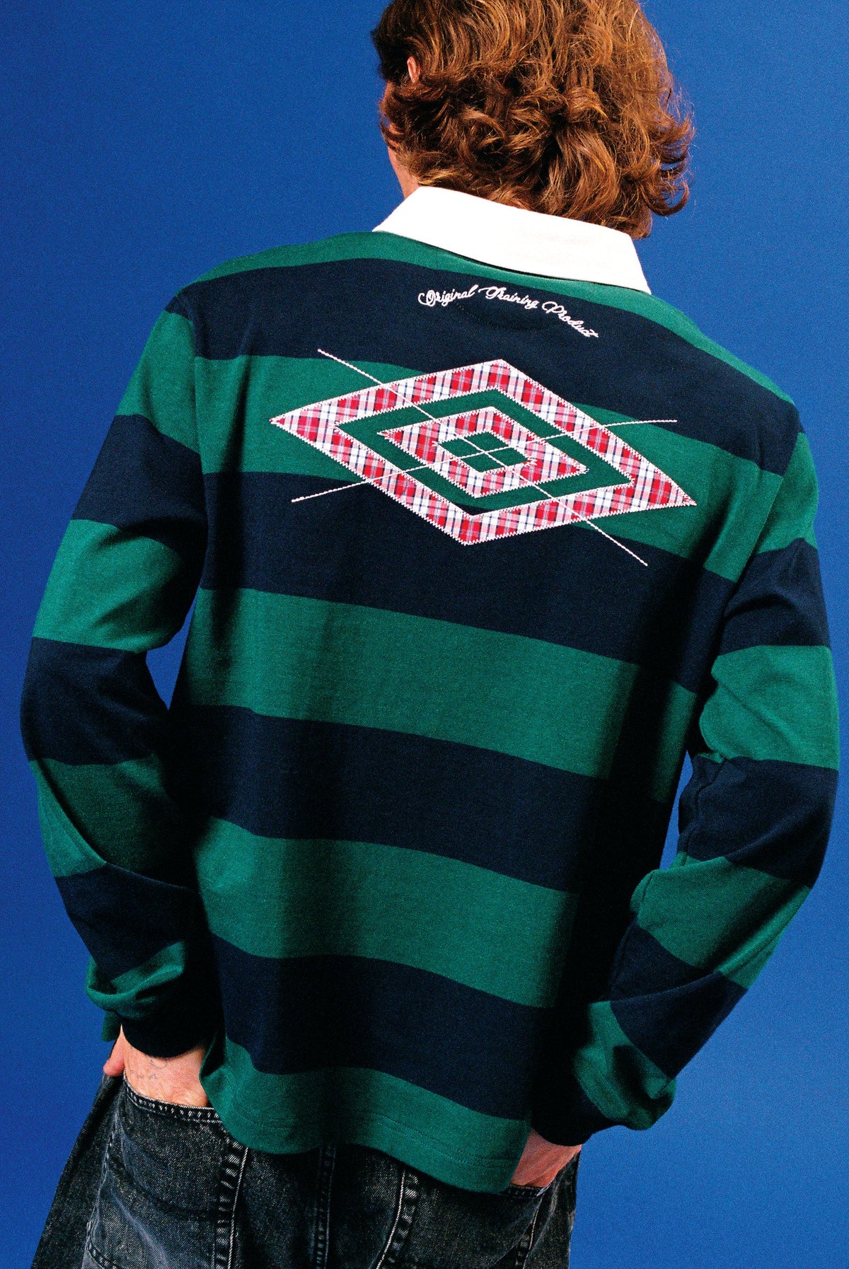 BUTTER GOODS x UMBRO Victory Rugby Polo Navy/Forest