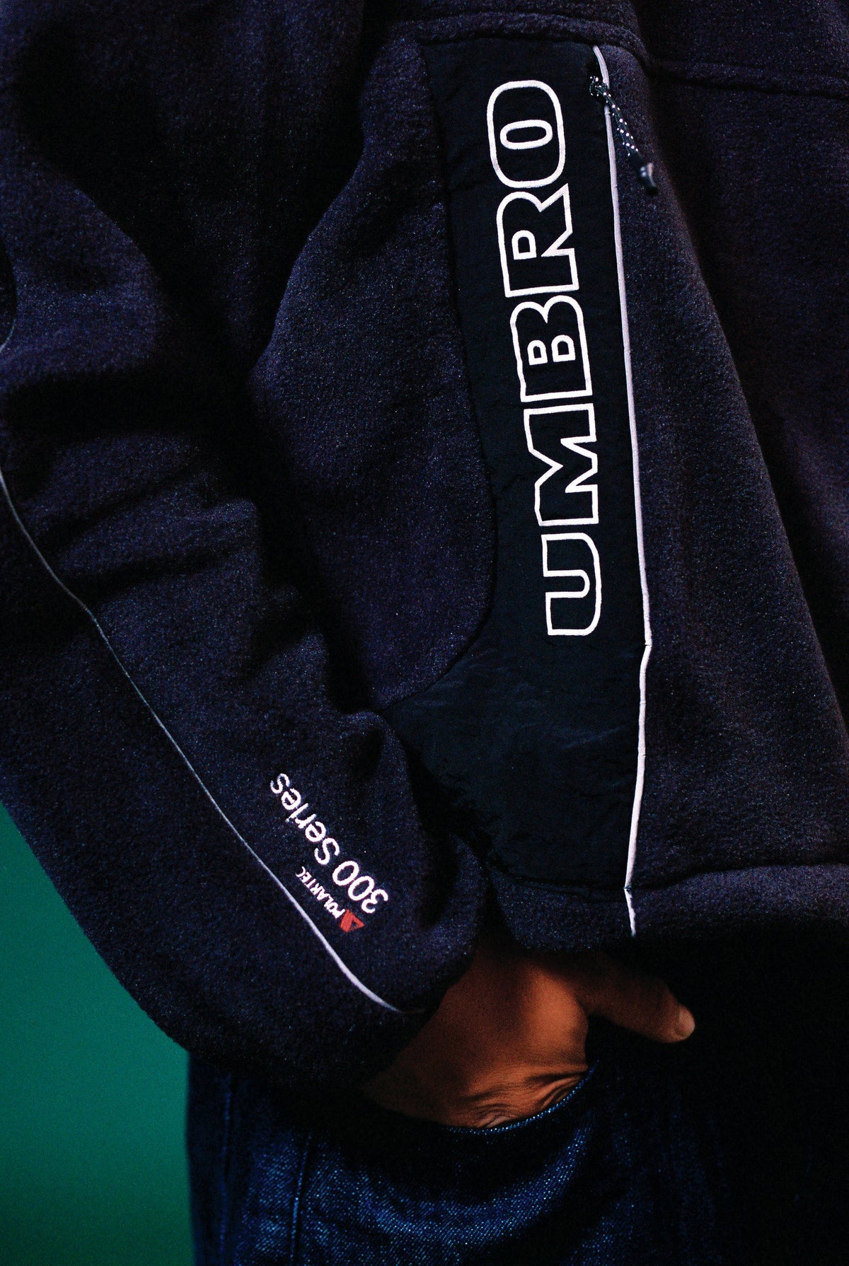 BUTTER GOODS x UMBRO Polartec Zip-Thru Jacket Black