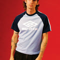 BUTTER GOODS x UMBRO Diamond Logo Raglan Tee Army/Eggplant