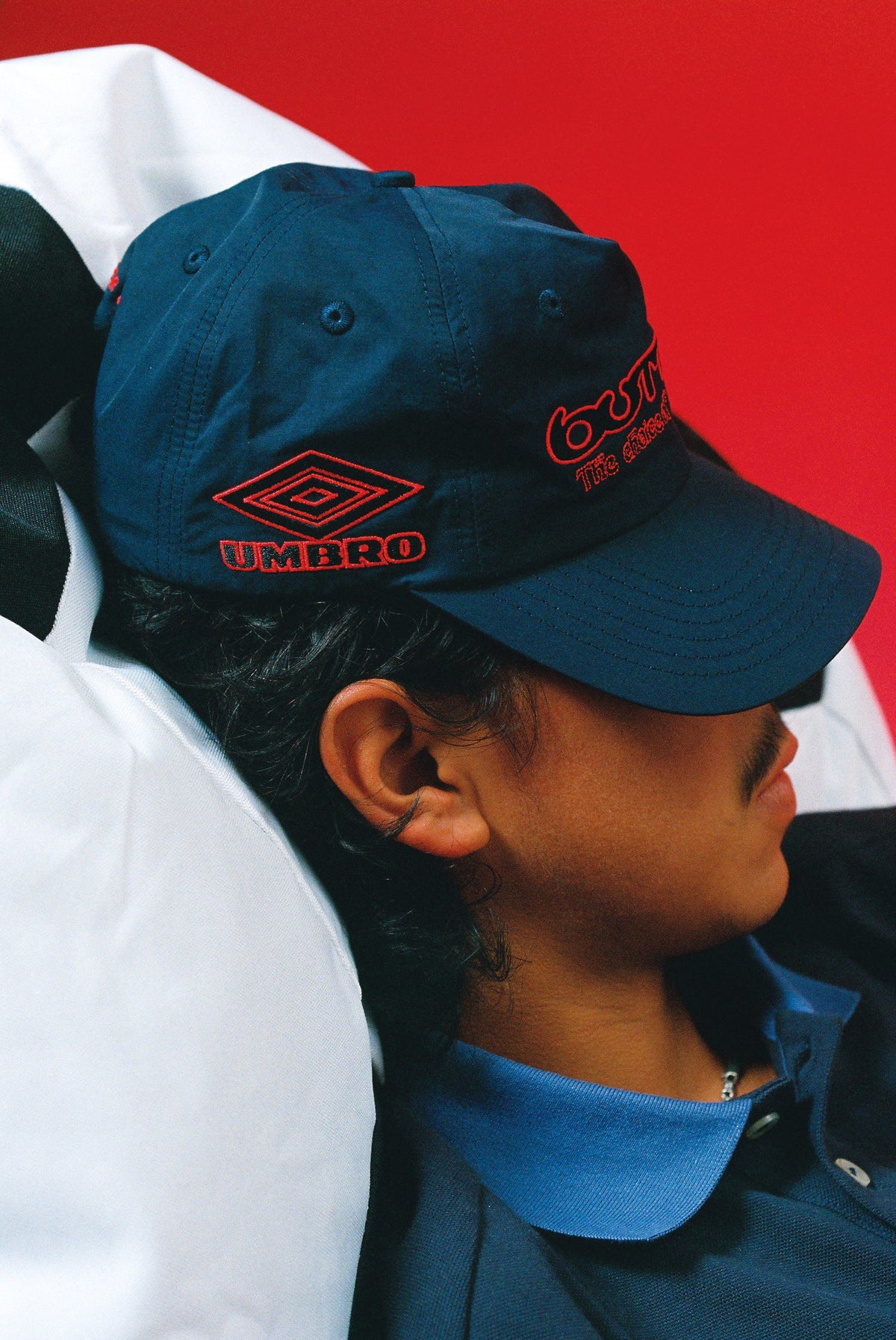 BUTTER GOODS x UMBRO Victory 5 Panel Cap Navy