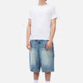 DIME Classic Denim Shorts Sandblasted Indigo