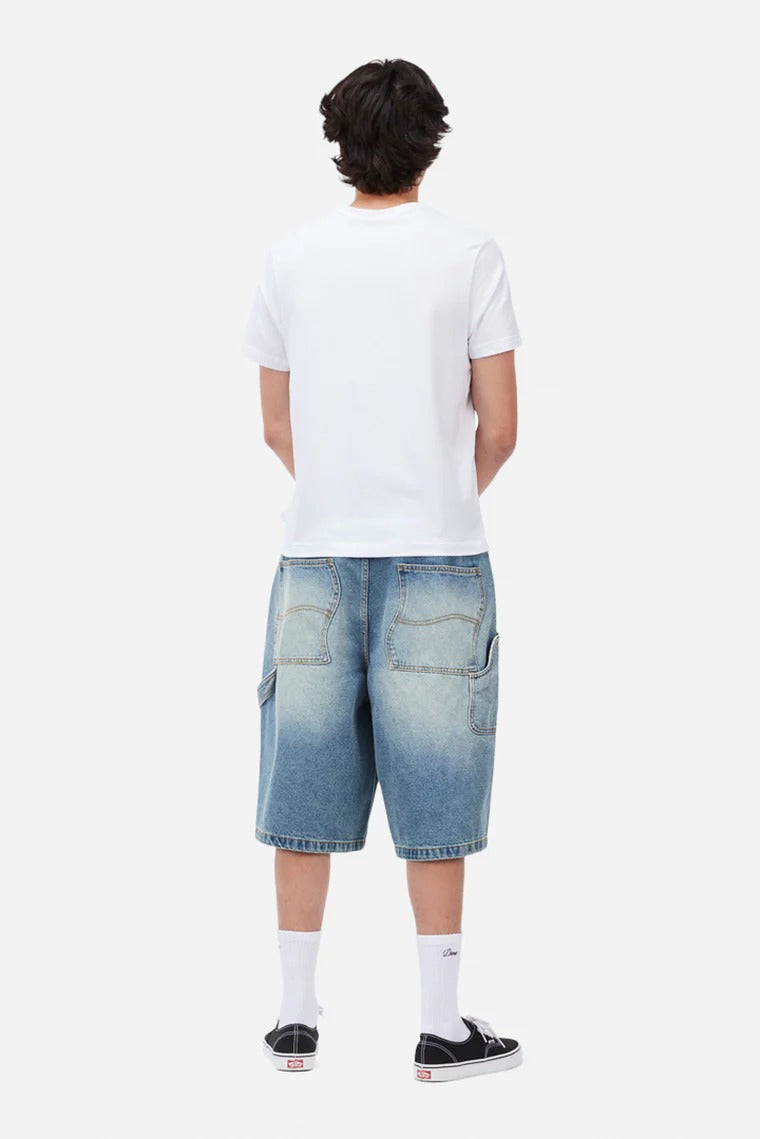 DIME Classic Denim Shorts Sandblasted Indigo