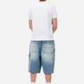 DIME Classic Denim Shorts Sandblasted Indigo