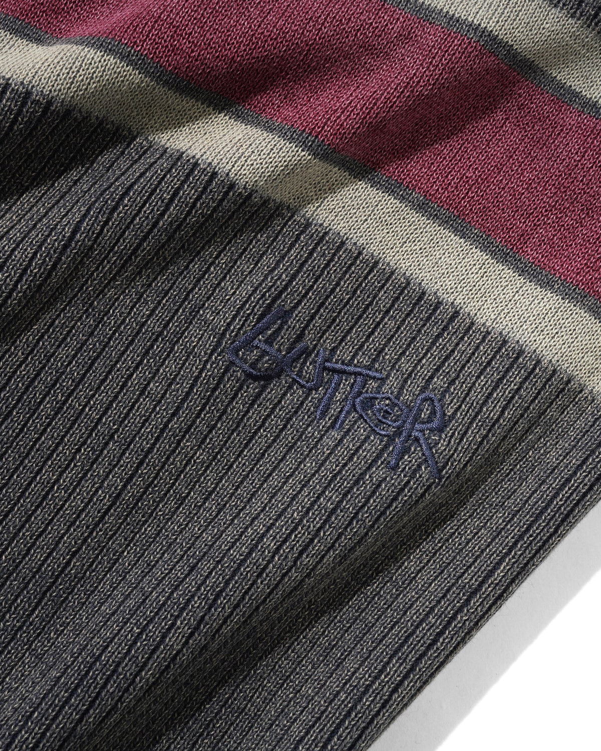 BUTTER GOODS Break Knit Sweater Washed Navy