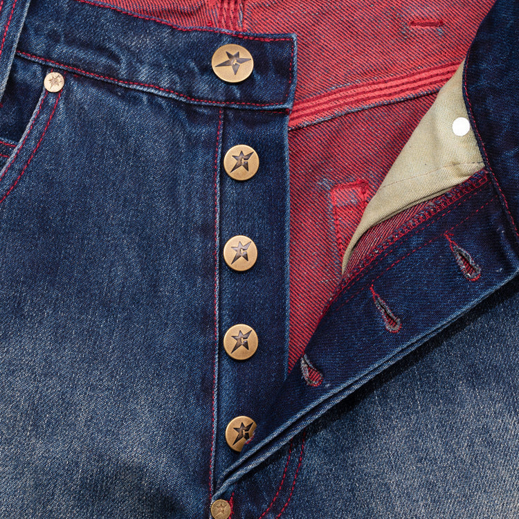 CARPET COMPANY Aged C-Star Jeans Blue