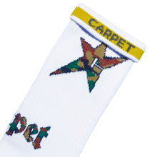 Load image into Gallery viewer, CARPET COMPANY C-Star Sock White
