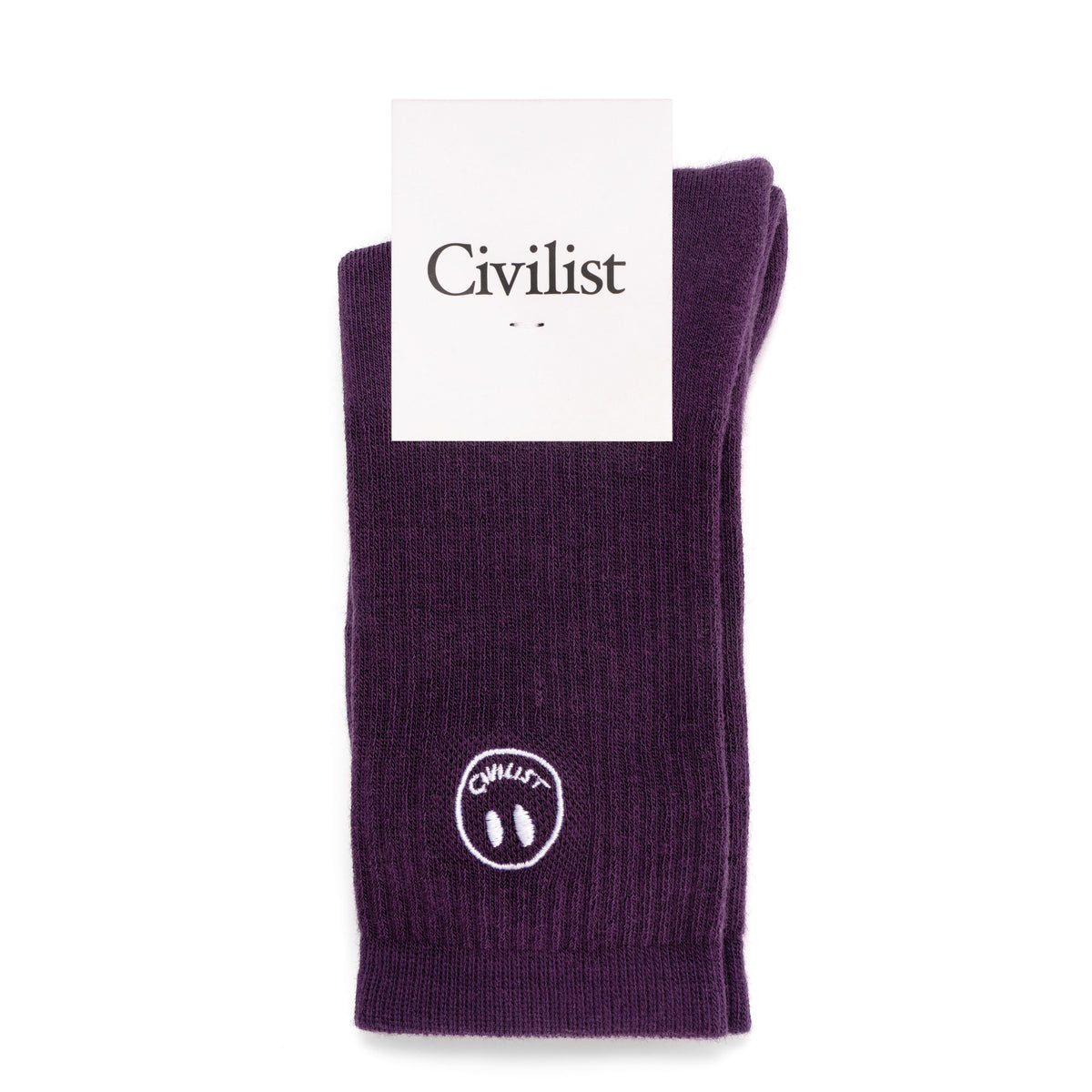 CIVILIST Mono Smiler Socks Grape