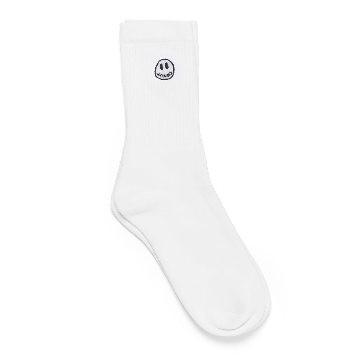 CIVILIST Mono Smiler Socks White