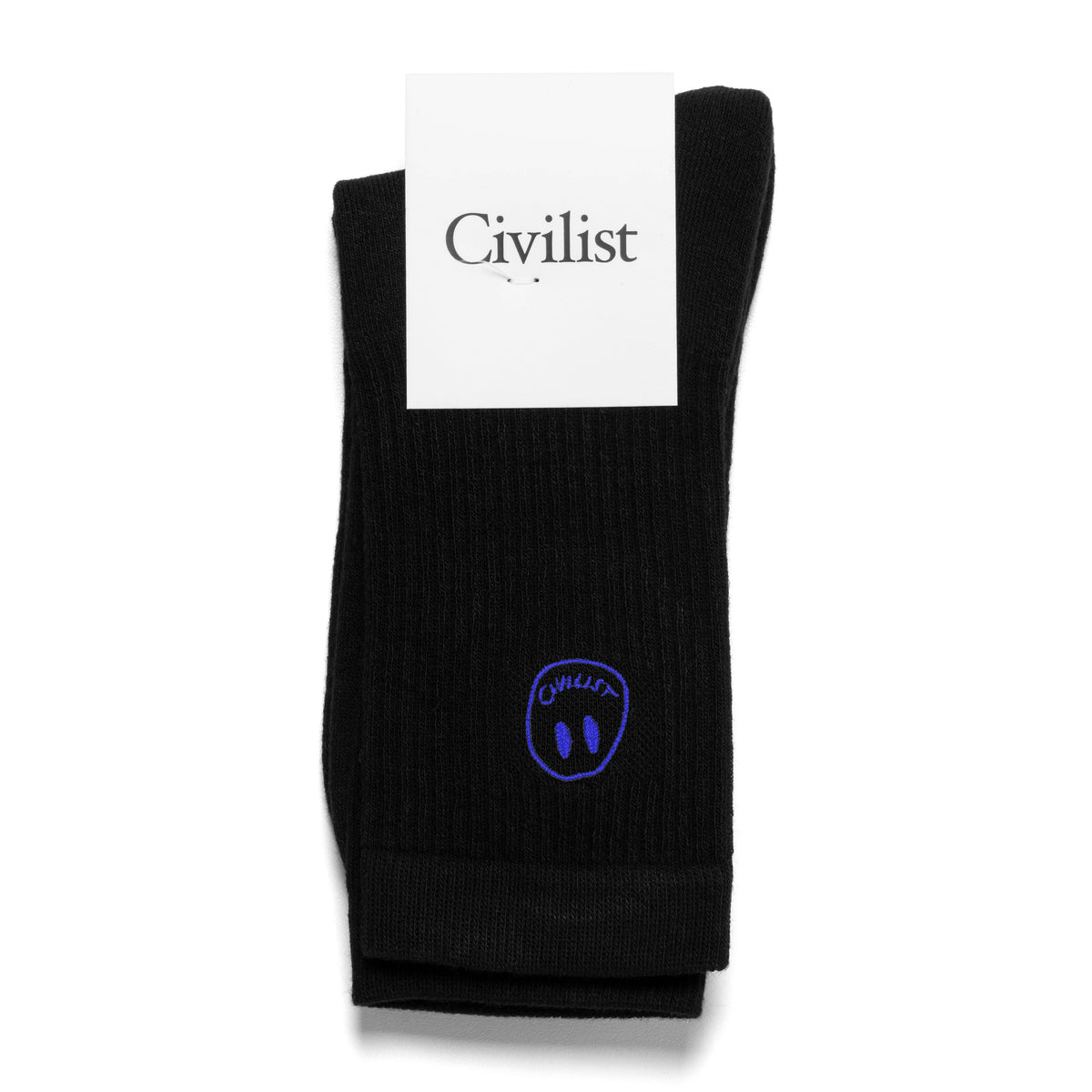 CIVILIST ミニ スマイラー ソックス ブラック/ロイヤル