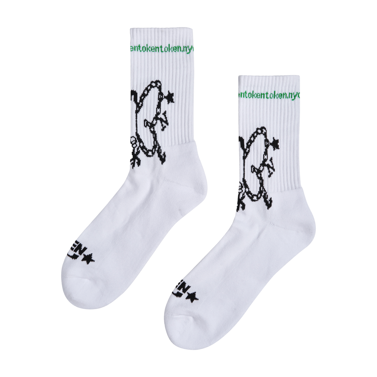 TOKEN 4U Delta Socks White