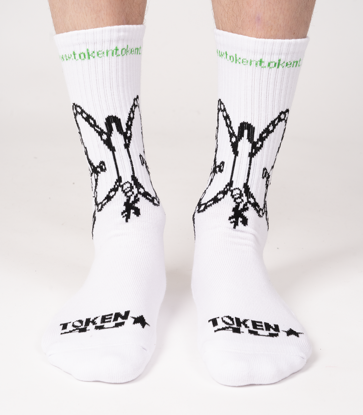 TOKEN 4U Delta Socks White