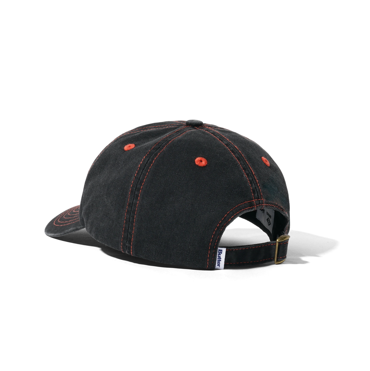 BUTTER GOODS x UMBRO Diamond Logo 6 Panel Cap Washed Black