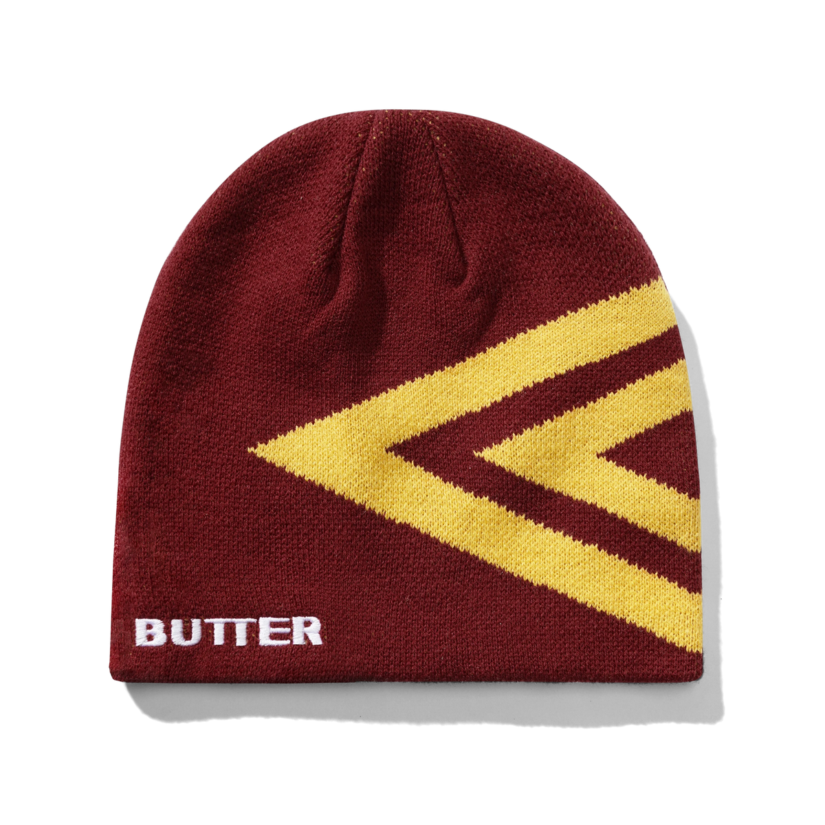 BUTTER GOODS x UMBRO Diamond Skully Beanie Burgundy