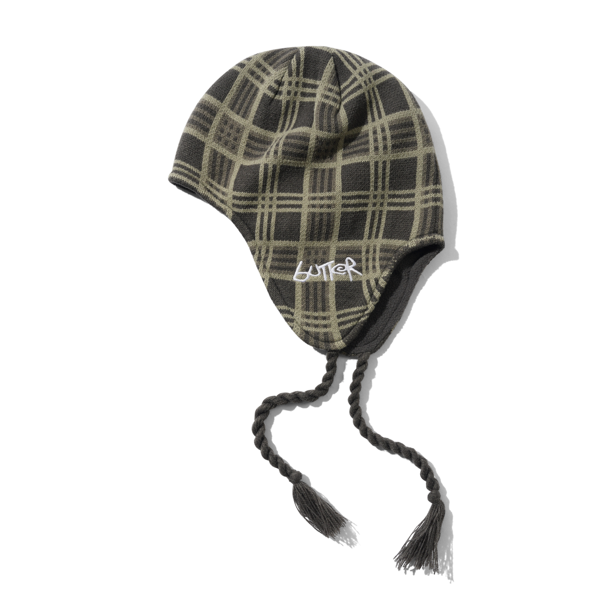 BUTTER GOODS Ear Flap Beanie Plaid