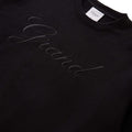 GRAND COLLECTION Embroidered Crewneck Black