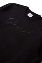 Load image into Gallery viewer, GRAND COLLECTION Embroidered Crewneck Black
