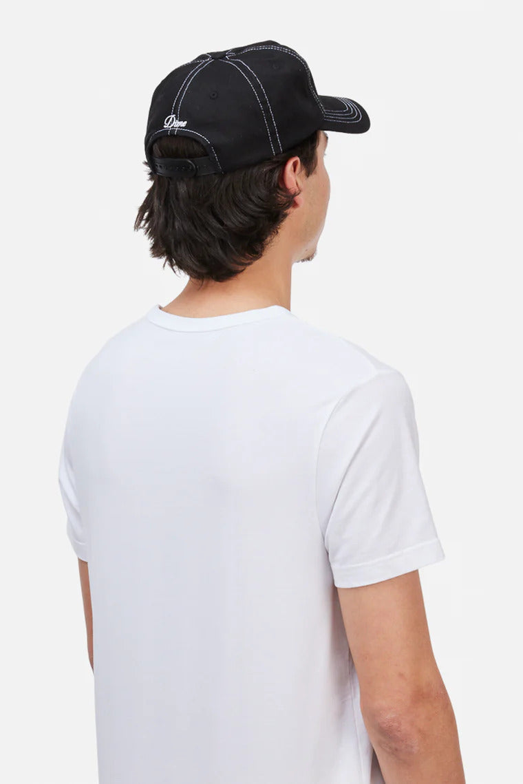 DIME Cursive Denim Worker Cap Black Washed