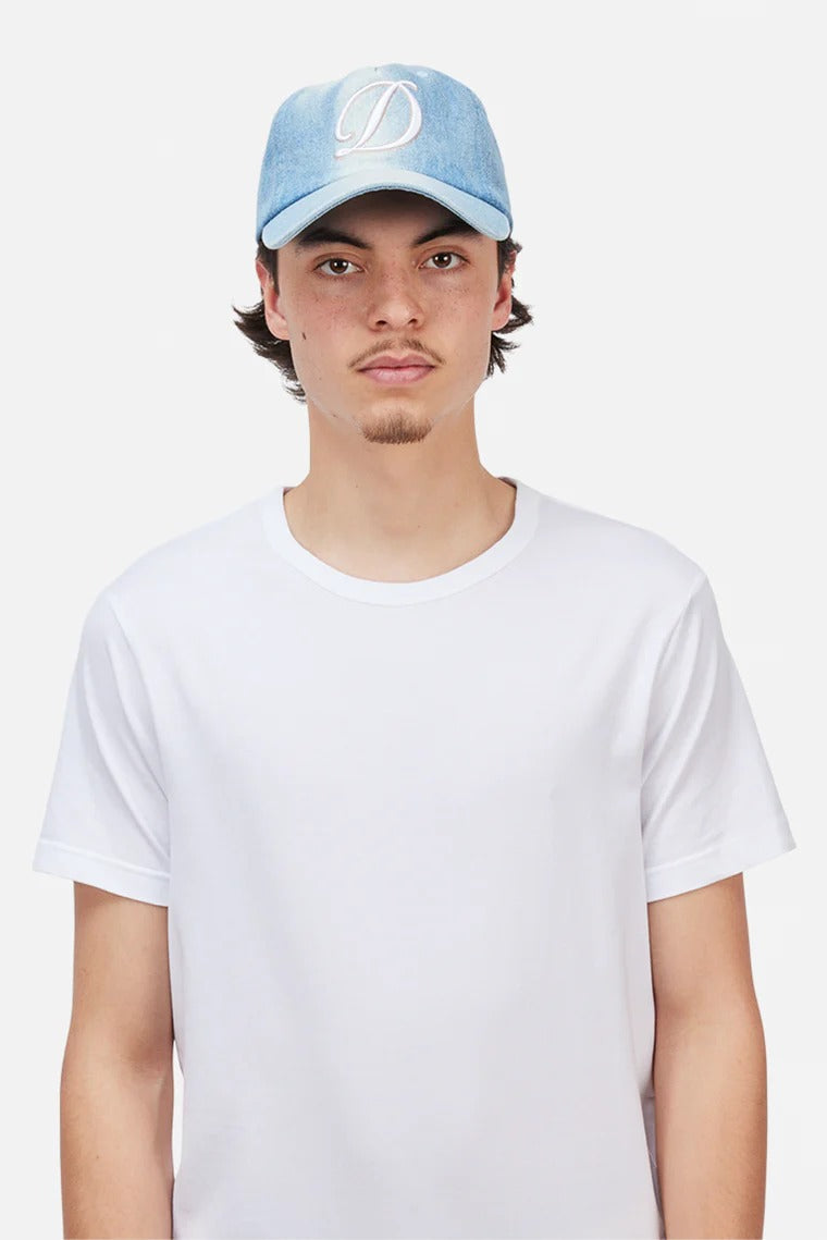DIME Cursive Denim Worker Cap Blue Washed