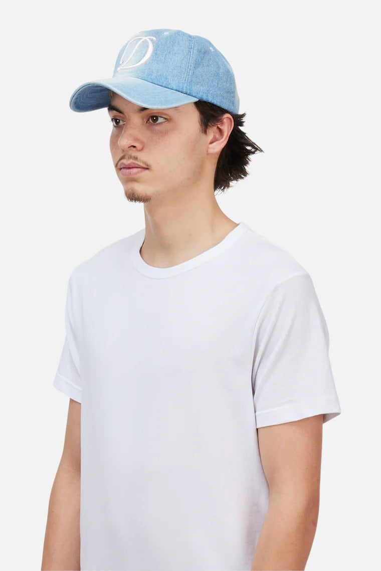 DIME Cursive Denim Worker Cap Blue Washed