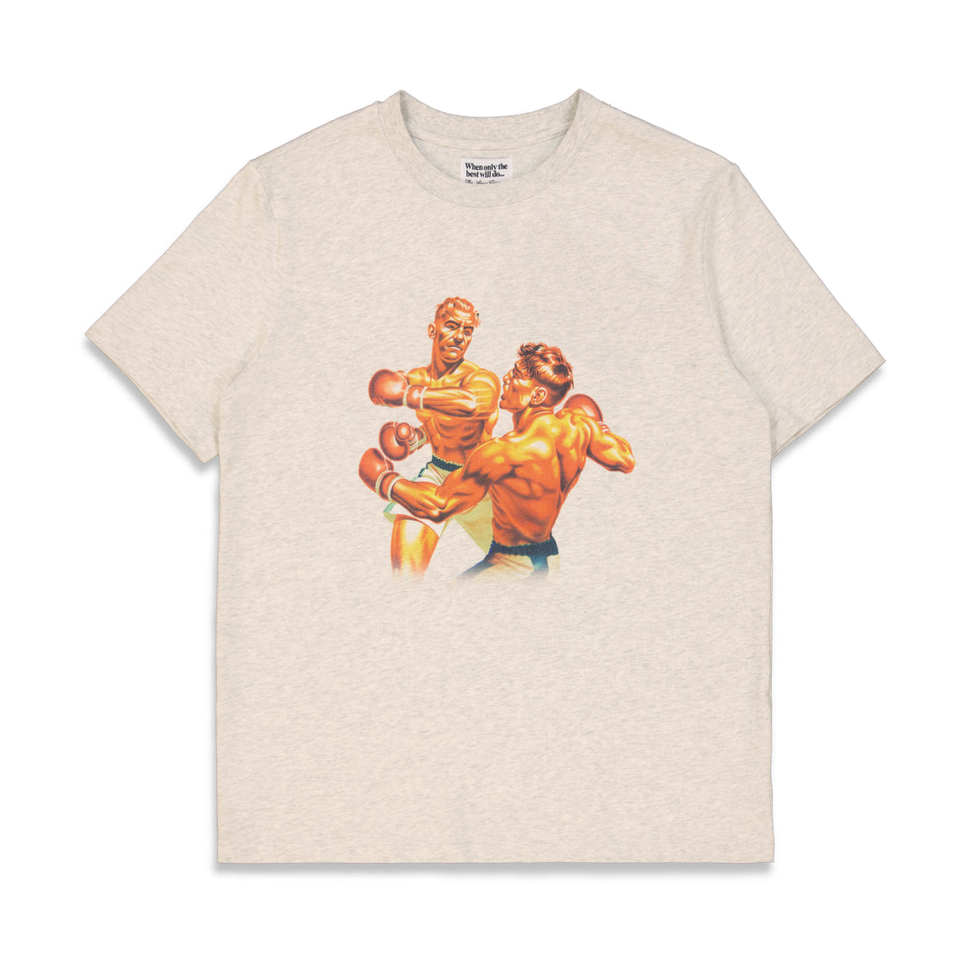 THE LOOSE COMPANY Left Hook Tee Heather Grey