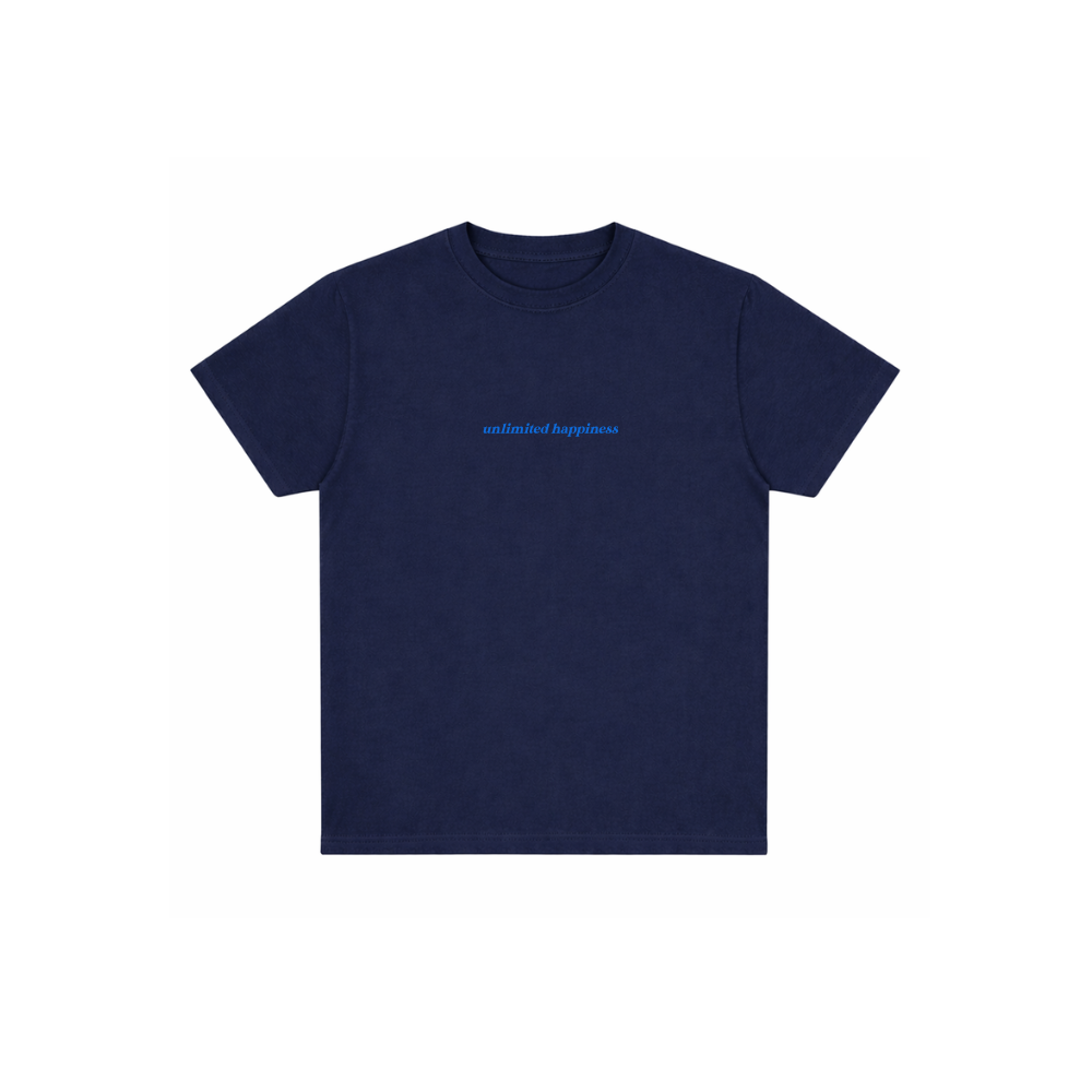 NOWADAYS MAGAZINE Unlimited Happiness Tee Navy