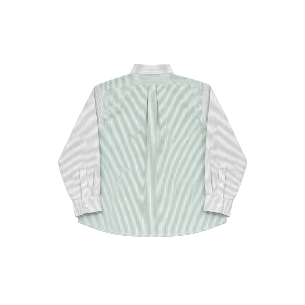 NOWADAYS MAGAZINE Nowamag Oxford Shirt Blue / Green Striped