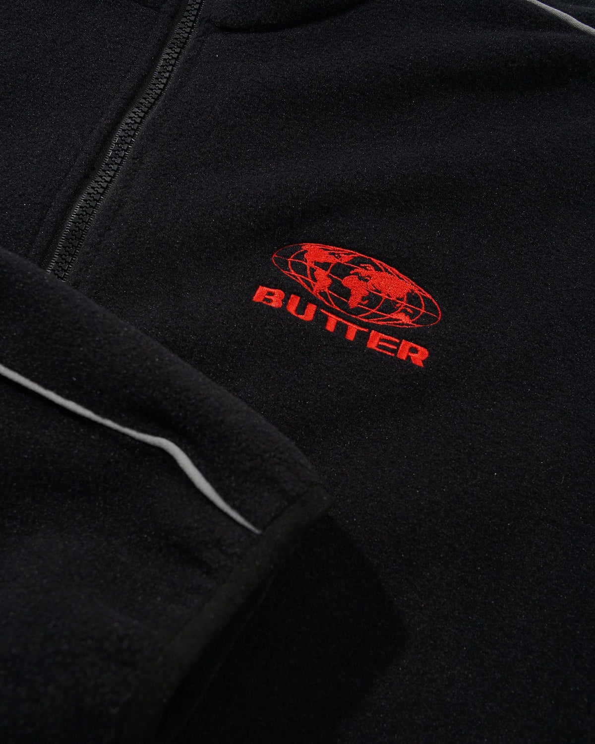 BUTTER GOODS x UMBRO Polartec Zip-Thru Jacket Black