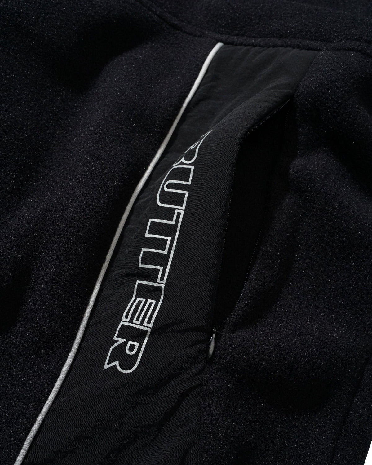 BUTTER GOODS x UMBRO Polartec Zip-Thru Jacket Black