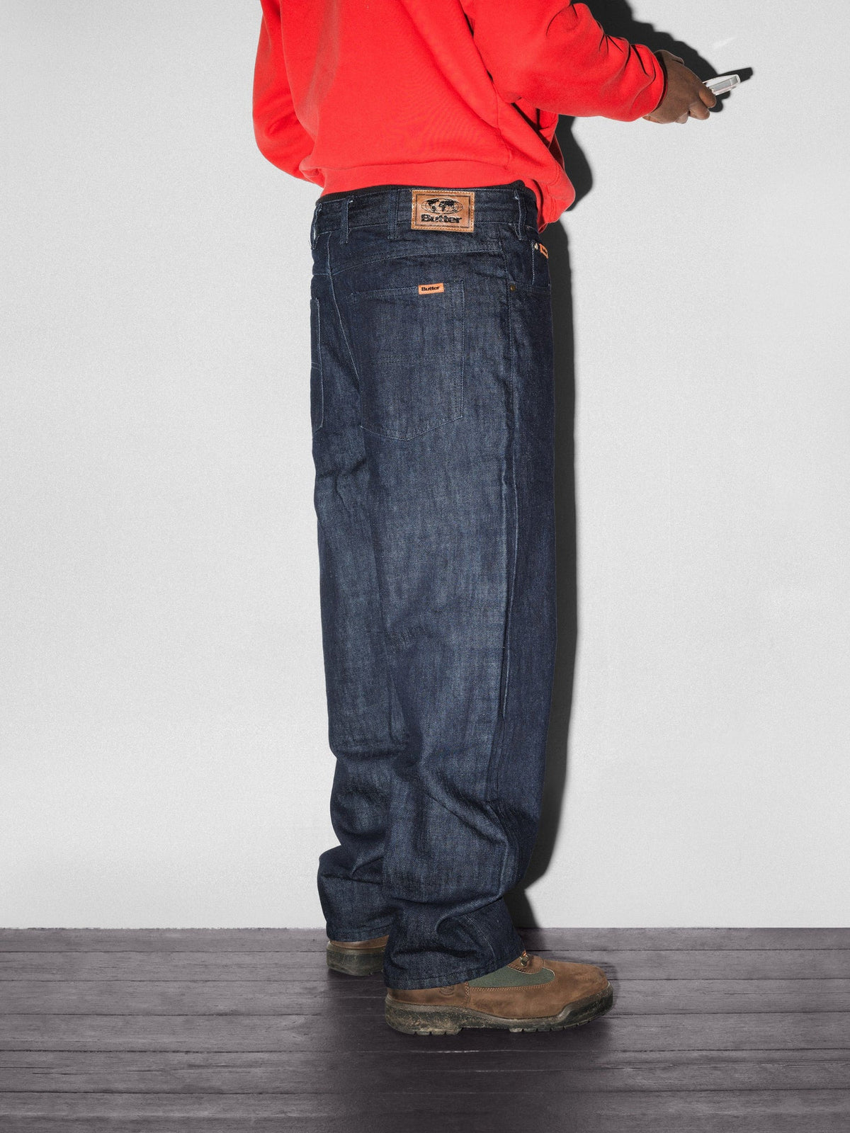 BUTTER GOODS Relaxed Denim Jeans Selvedge Blue
