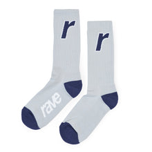 Load image into Gallery viewer, RAVE R Logo Socks Sport Grey
