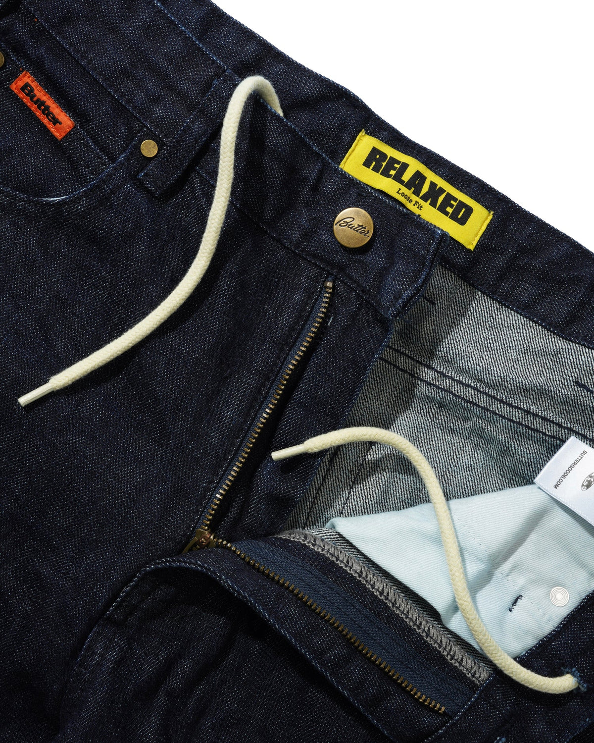 BUTTER GOODS Relaxed Denim Jeans Selvedge Blue
