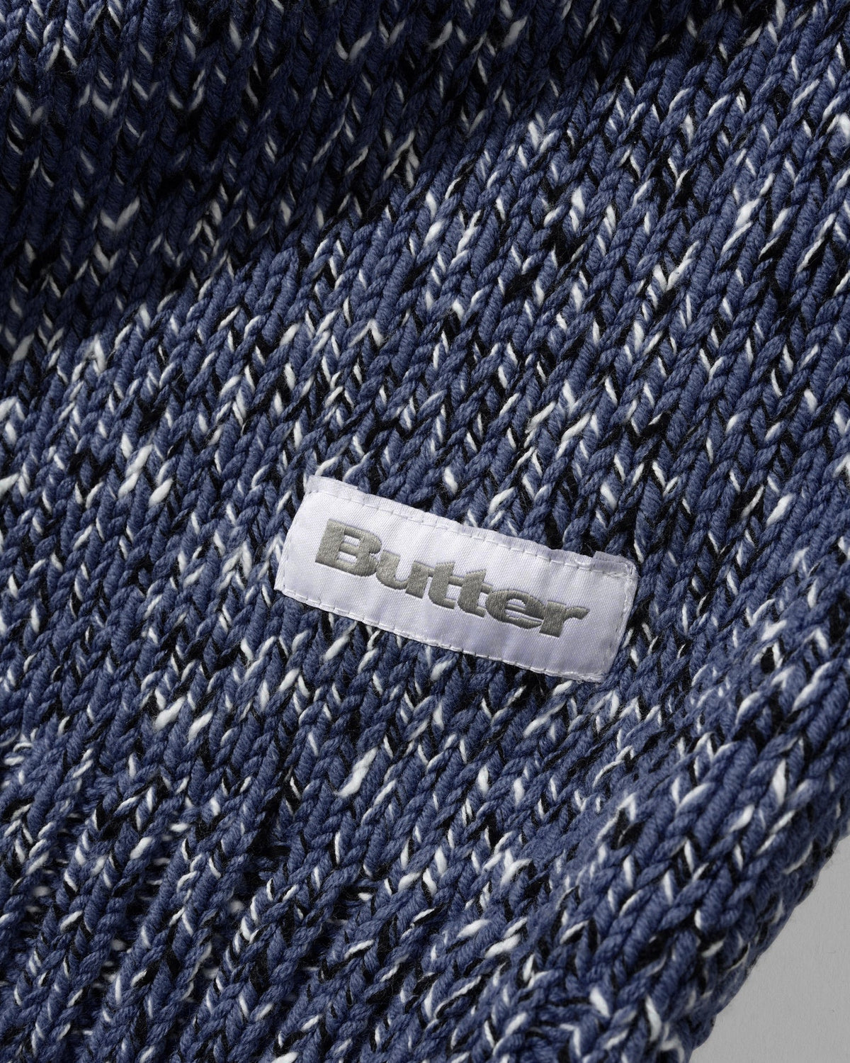 BUTTER GOODS Speckle Knit Sweater Navy