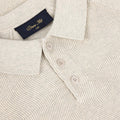 DIME Cable Knit Polo Oatmeal