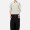 DIME Cable Knit Polo Oatmeal