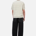 DIME Cable Knit Polo Oatmeal
