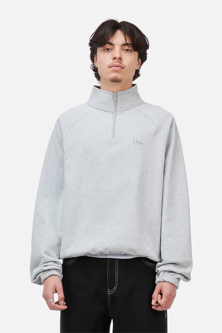 DIME Classic Terry Quarter Zip Heather Gray